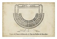 Plan for the Theatre of Marcellus Fine Art Print