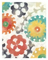 Batik Suzani II Framed Print