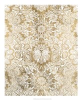 Baroque Tapestry in Gold II Framed Print