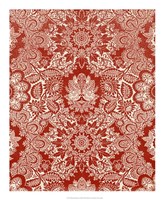 Baroque Tapestry in Red II Framed Print