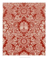 Baroque Tapestry in Red II Framed Print