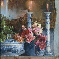 Still Life With Candles Fine Art Print
