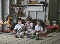 Boys in Attic Fine Art Print