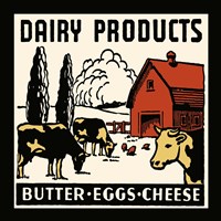 Dairy Product-Butter, Eggs, Cheese Fine Art Print