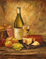 Tuscany Table With Cheese Fine Art Print