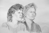 Two Ladies Fine Art Print