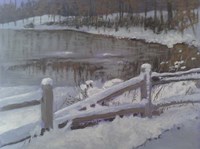 Nature Center Wintertime Fine Art Print