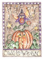 Happy Owl O Ween Fine Art Print