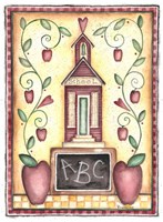 School ABC Primitive Fine Art Print