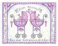 Twin Baby Carriages Fine Art Print