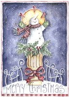 Merry Christmas Snowman Fine Art Print