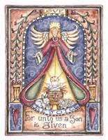 For Unto Us A Child Is Given Fine Art Print