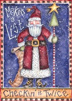 Makin a List Checkin it Twice Fine Art Print