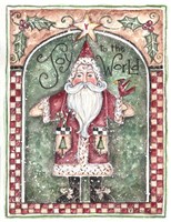Joy To The World Santa Fine Art Print