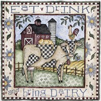Eat, Drink & Bring Dairy Fine Art Print