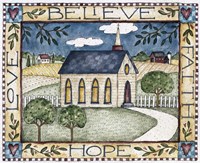 Believe (Faith, Hope, Love) Fine Art Print