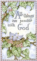 All Things Are Possible With God Fine Art Print