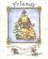 Friends Bring Joy To Christmas Fine Art Print