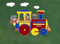 Bear Ry Happy Conductors Fine Art Print