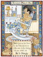 Jesus Loves Me - Boy Fine Art Print