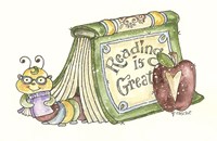 Bookworm In Book Fine Art Print