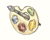 School Art Palette Fine Art Print