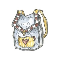 School Backpack Fine Art Print