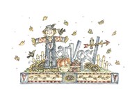 Harvest Word Art Fine Art Print