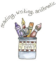 School Paint Brush Holder Fine Art Print