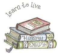 School Three Books Fine Art Print