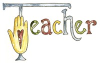 Teacher With Heart Hand Fine Art Print