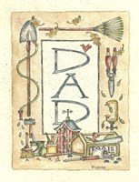 Dad Border Fine Art Print