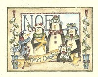 Noel - 4 Penguins Fine Art Print