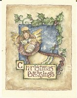 Christmas Blessings Angel Fine Art Print