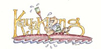 Kayaking Raccoon Fine Art Print