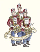 Nine Drummers Drumming Fine Art Print