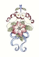 Turtle Doves Stocking Fine Art Print