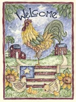 Welcome Rooster Fine Art Print