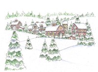 Winter Farm Fine Art Print