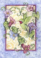 Hummingbird with Trumpet Flowers Fine Art Print