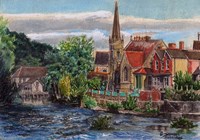 Llangollen Methodist Church Wales UK Fine Art Print
