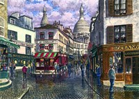 Montmartre A Break In The Storm Fine Art Print