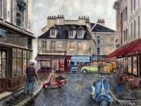 Place Du Tertre From Rue Du Mont Cenis Fine Art Print