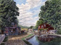 Summer on the Morris Canal Fine Art Print