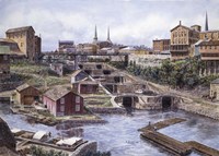 Lockport NY, Lockport 5's, c.1865 Fine Art Print