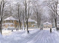 The Snowball Fight Fine Art Print