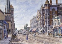 Los Angeles, 2Nd & Broadway Fine Art Print