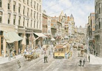 Los Angeles, 3Rd & Spring Fine Art Print