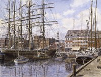 NYC, Pier 28 c.1876 Fine Art Print