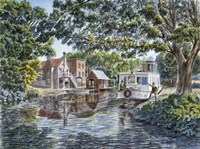 The Excursion Boat Fine Art Print